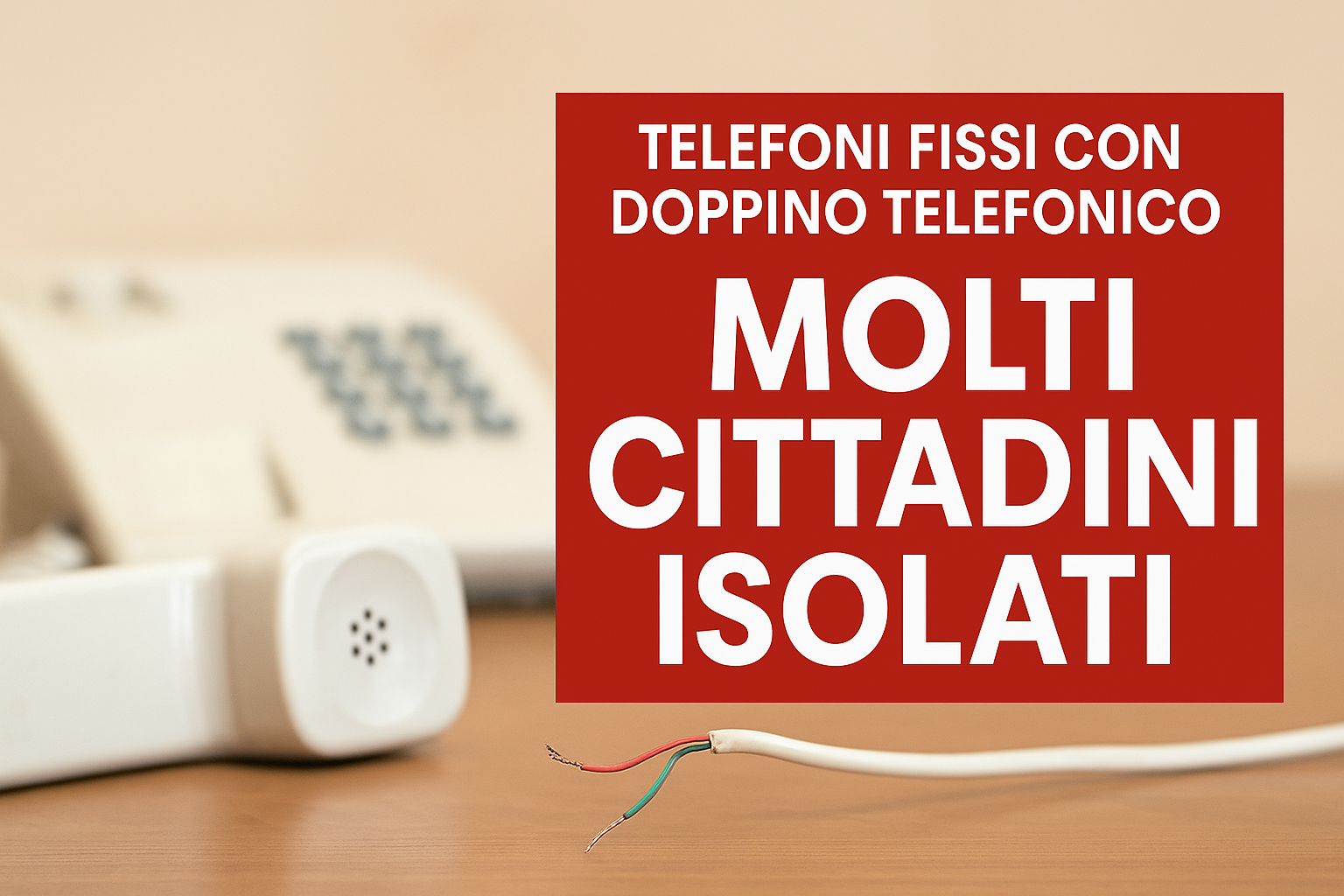 linee telefoniche interrrotte